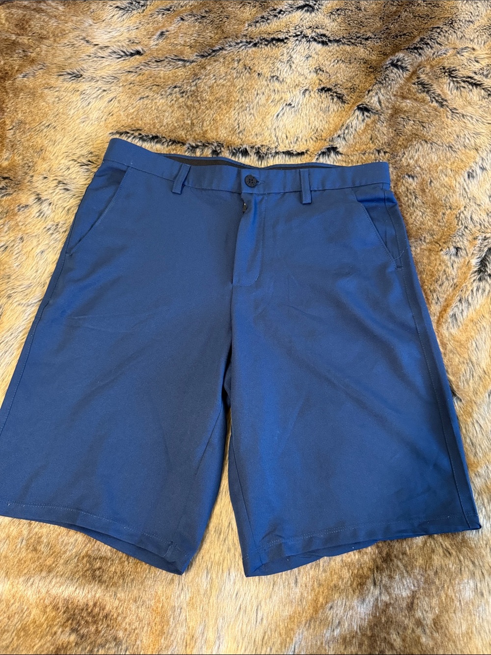 Fila Men's Navy Flat Front Performance Shorts